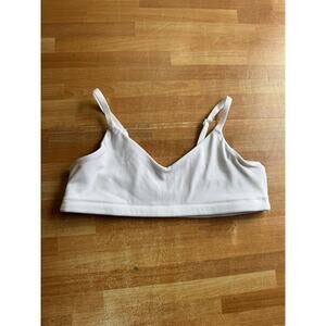 Athleta girl white girls sports bra size 12